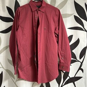 Alfani fitted slim fit button up dress shirt
